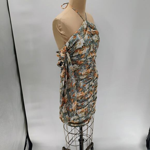HELLO MOLLY Basque Country Mini Dress Sage size Small - Picture 11 of 14
